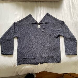 Zara Kids Cozy Gray Textured Cardigan